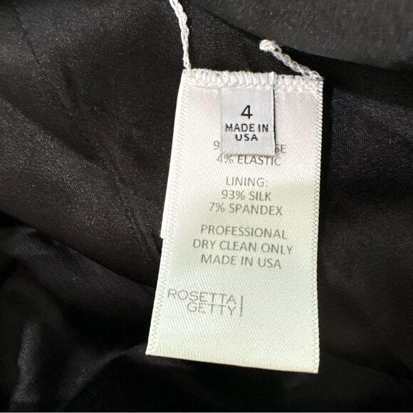 Rosetta Getty Women's Peak-lapel Two-Button Stretch-cady Jacket Size 4 Green - Picture 6 of 13